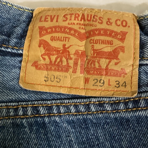 Men’s Levi’s 505 straight size w29 L 34 - Picture 3 of 9